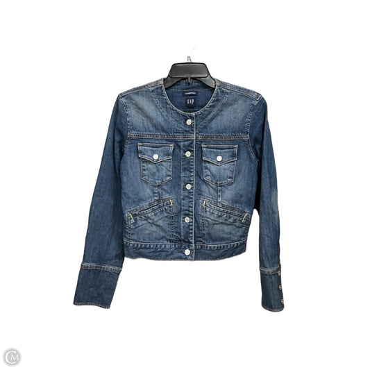 Jacket Denim By Gap In Blue Denim, Size: S