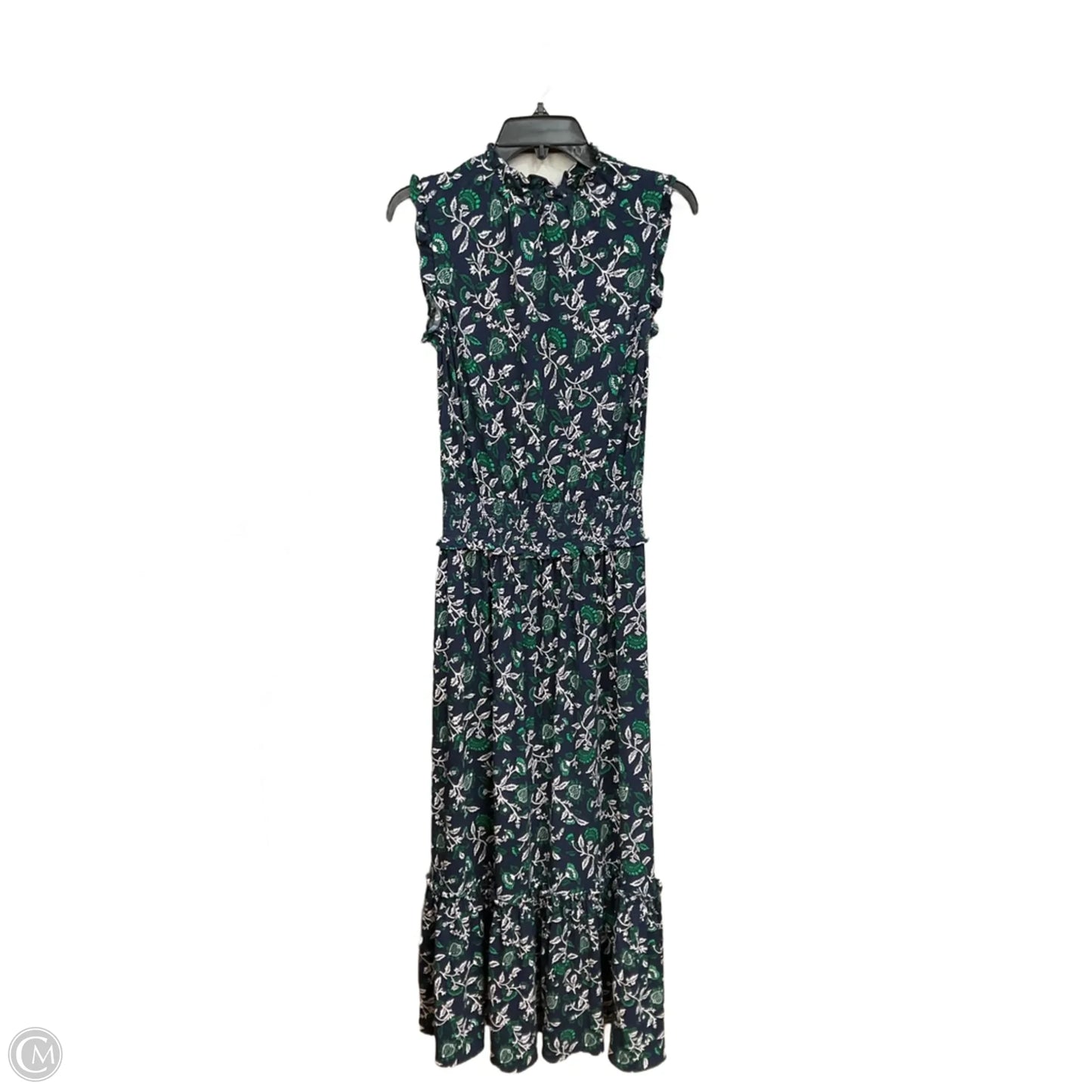 Dress Casual Maxi By Michael By Michael Kors In Blue & Green, Size: S