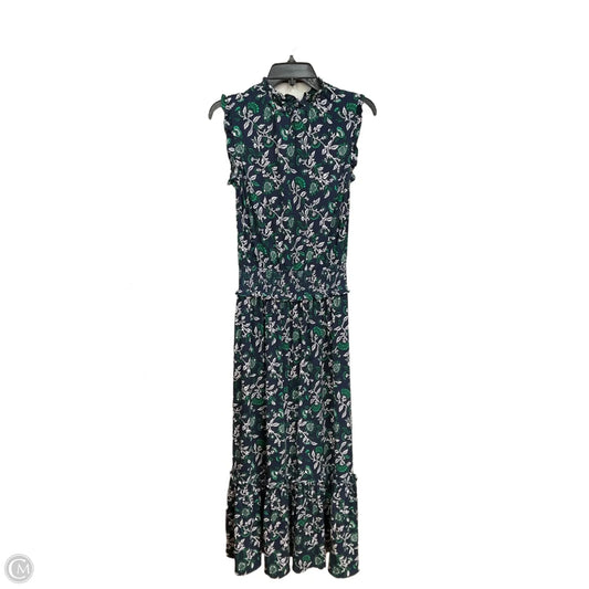 Dress Casual Maxi By Michael By Michael Kors In Blue & Green, Size: S