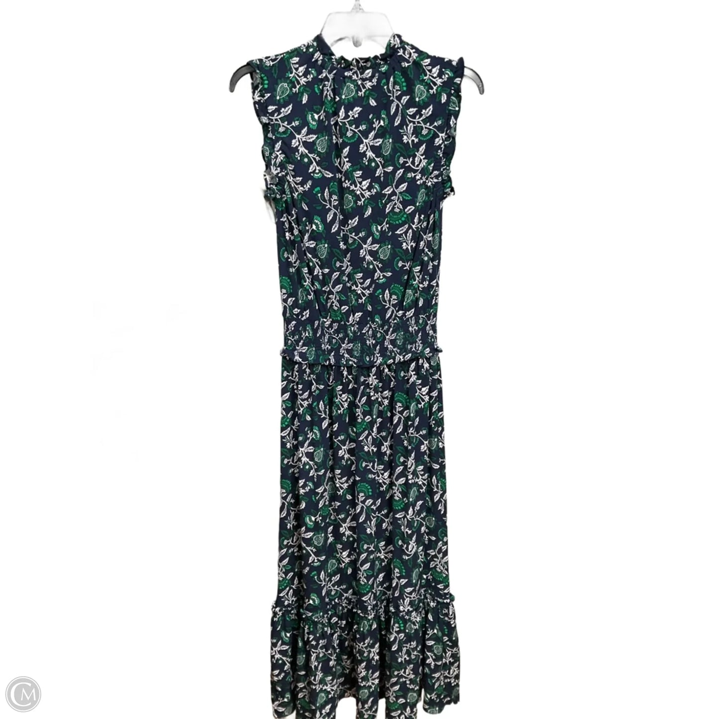 Dress Casual Maxi By Michael By Michael Kors In Blue & Green, Size: S