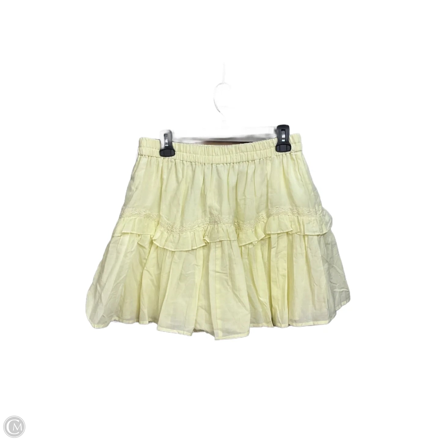 Skirt Mini & Short By Loft In Yellow, Size: 4