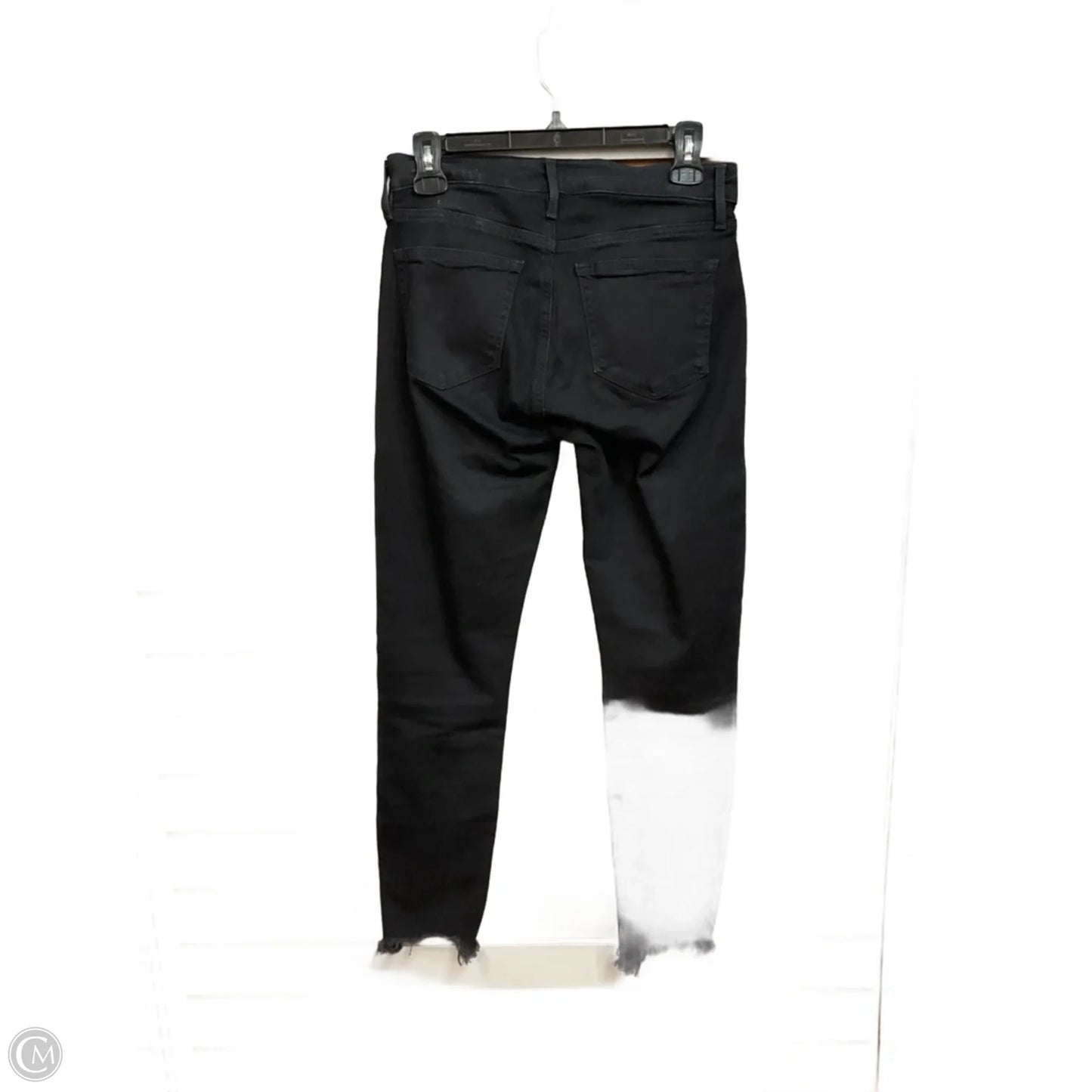 Jeans Cropped By Loft In Black Denim, Size: 0