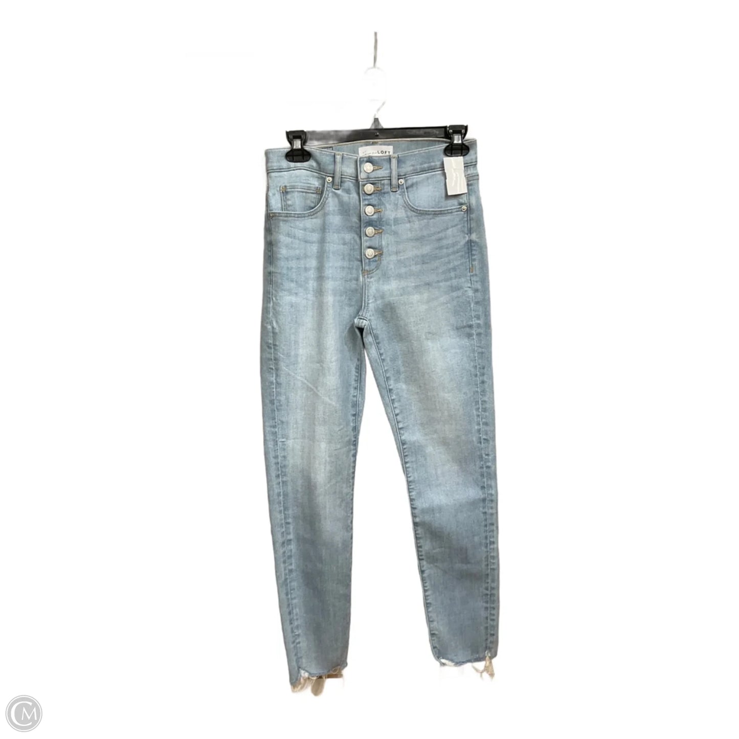 Jeans Flared By Loft In Blue Denim, Size: 2