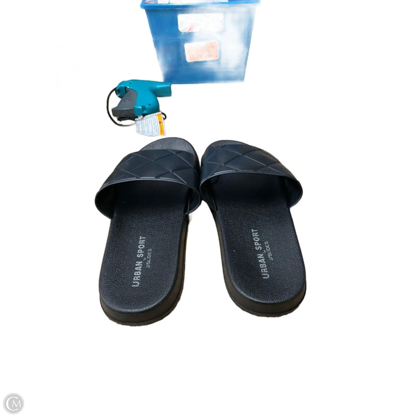 Sandals Flats By Clothes Mentor In Black, Size: 9