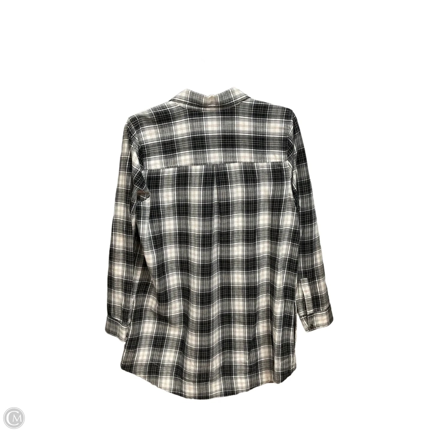 Tunic Long Sleeve By J. Jill In Plaid Pattern, Size: M