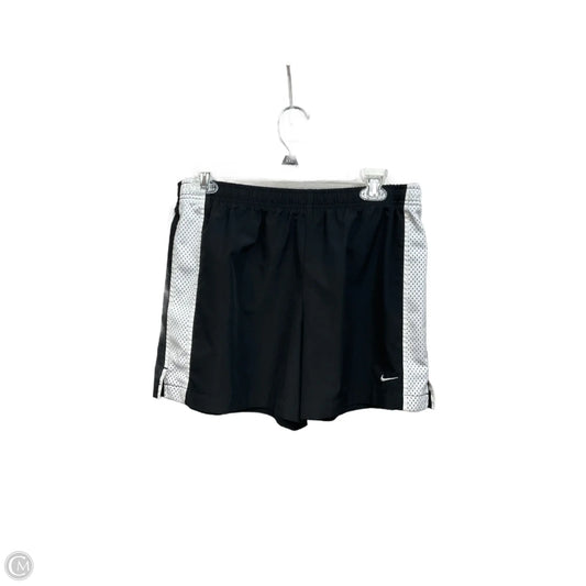 Athletic Shorts By Nike Apparel In Black & White, Size: M