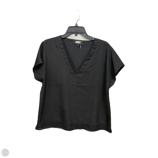Top Short Sleeve Basic By Dkny In Black, Size: L