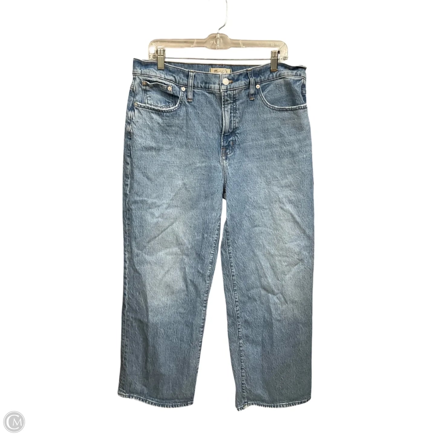 Jeans Wide Leg By Madewell In Blue Denim, Size: 14