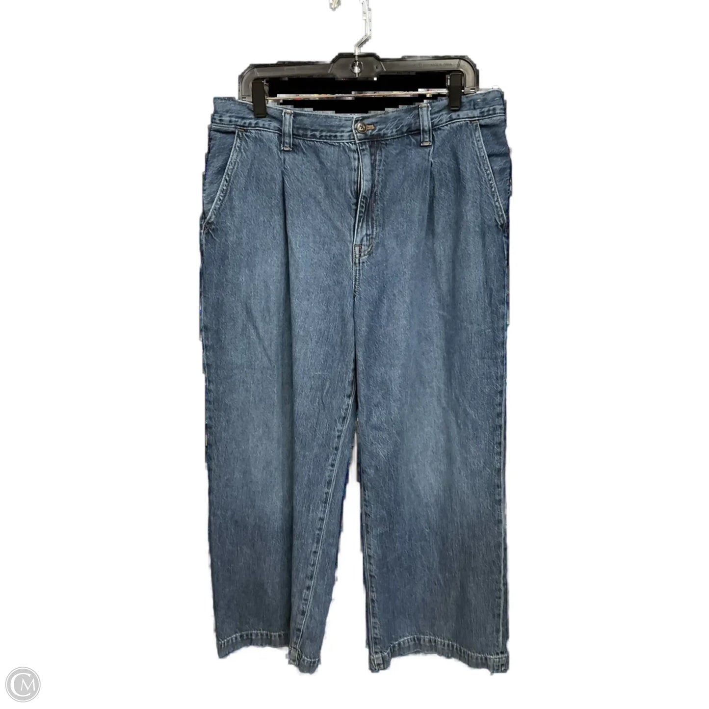 Jeans Wide Leg By Madewell In Blue Denim, Size: 14