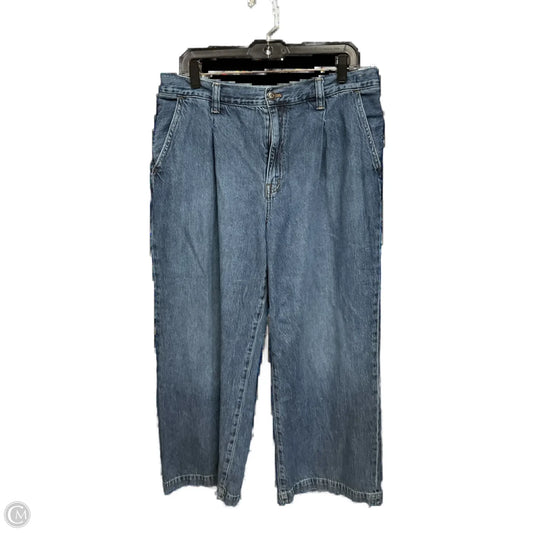 Jeans Wide Leg By Madewell In Blue Denim, Size: 14
