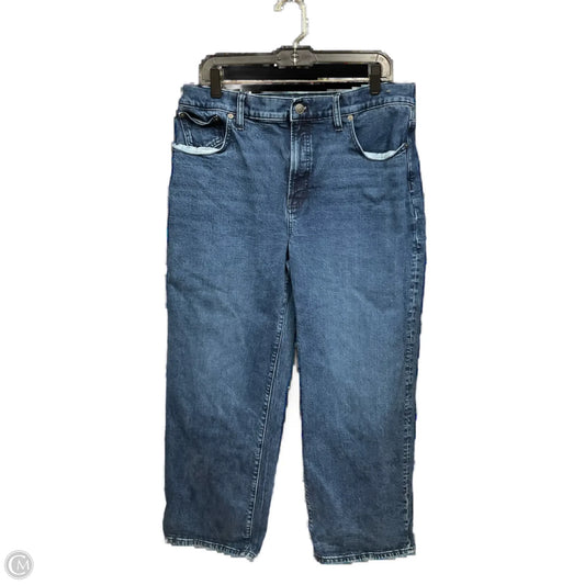 Jeans Wide Leg By Madewell In Blue Denim, Size: 14
