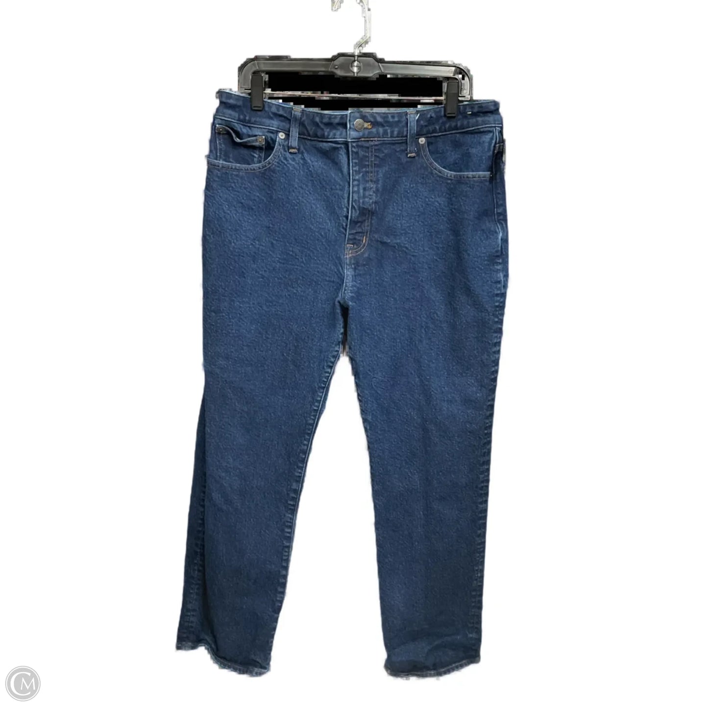 Jeans Straight By Madewell In Blue Denim, Size: 14