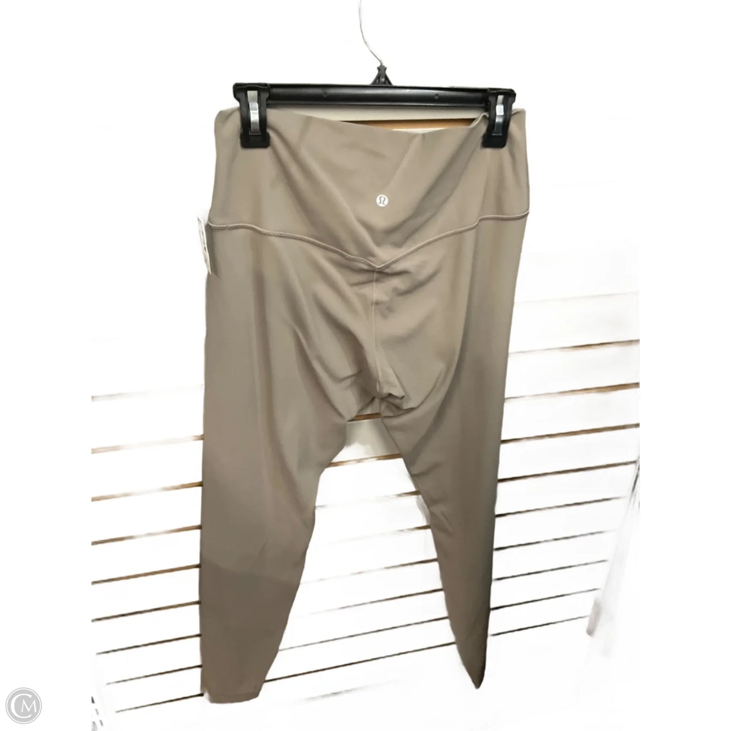 Athletic Leggings By Lululemon In Taupe, Size: Xl