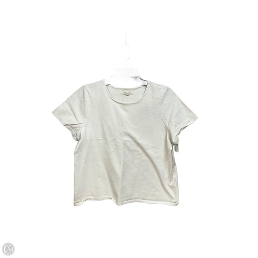 Top Short Sleeve Basic By Madewell In Ivory, Size: L