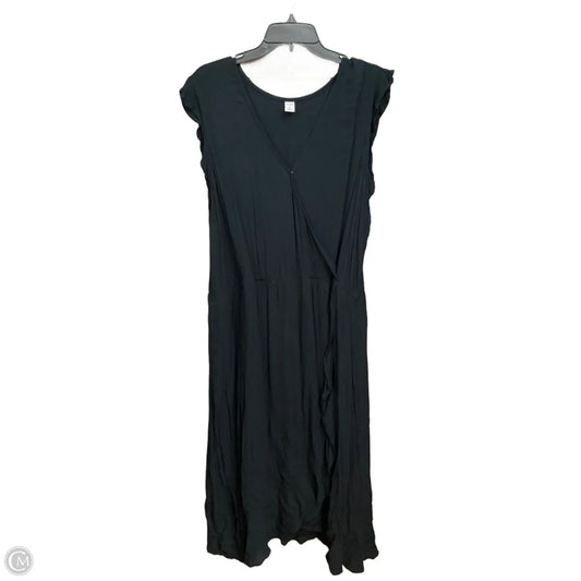 Dress Casual Maxi By Old Navy In Black, Size: Xxl