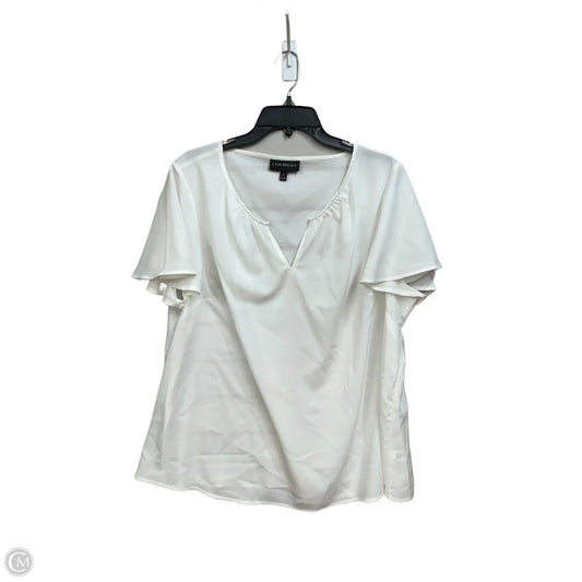 Blouse Short Sleeve By Lane Bryant In Yellow, Size: 2x