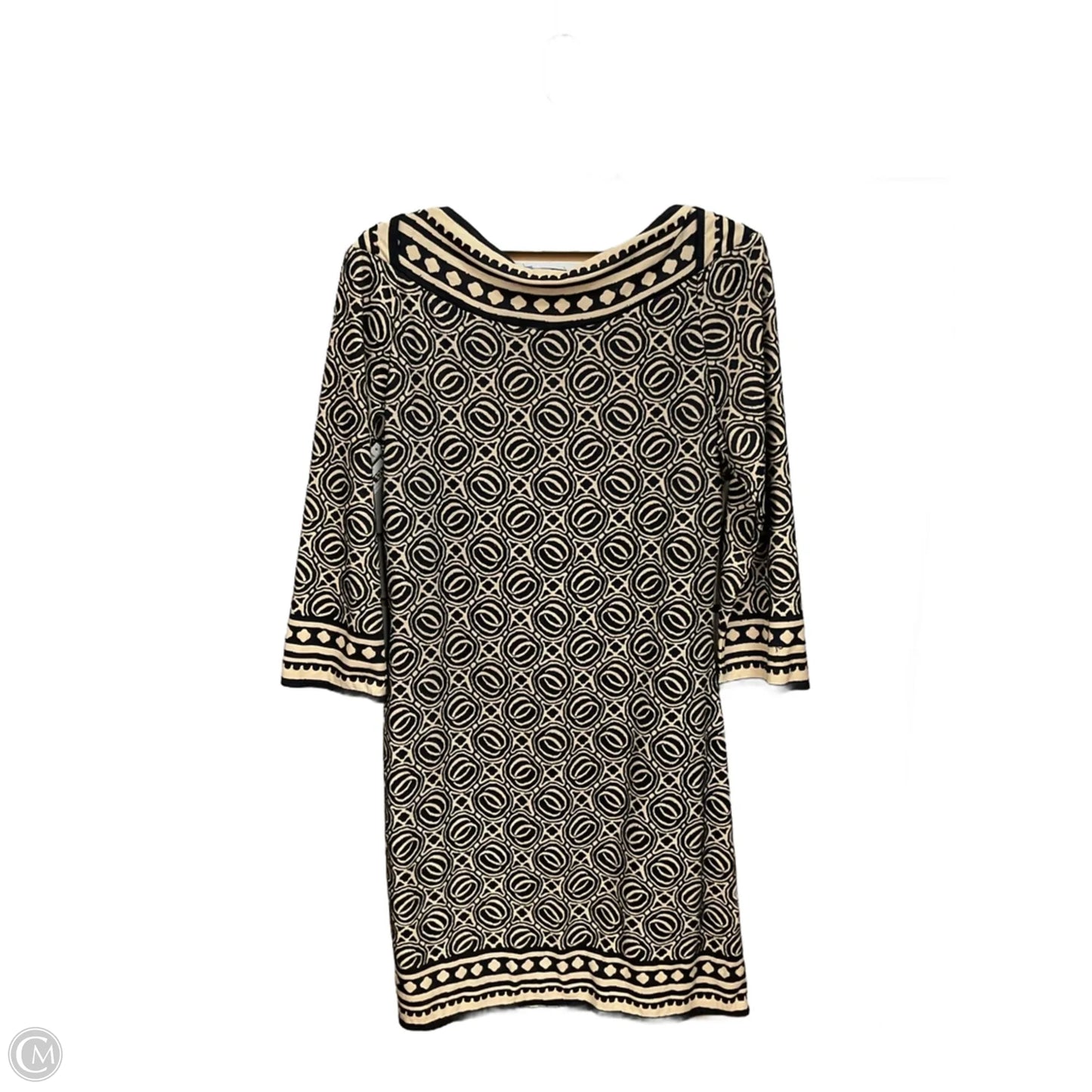 Dress Casual Midi By Max Studio In Black & Tan, Size: M