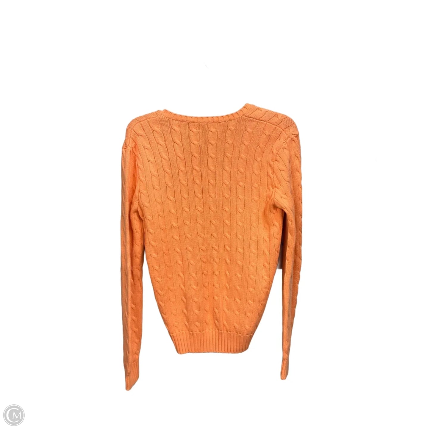 Top Long Sleeve Basic By Ralph Lauren In Peach, Size: L