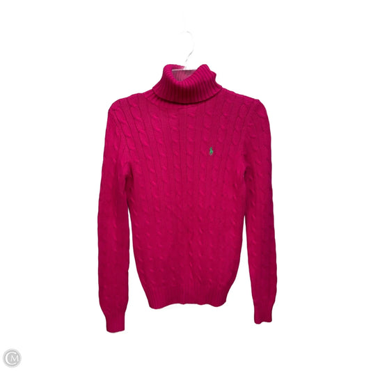 Top Long Sleeve Basic By Ralph Lauren In Pink, Size: S