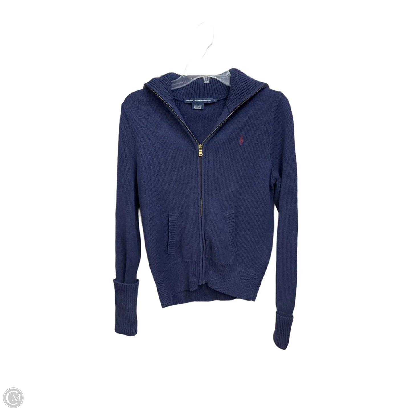 Top Long Sleeve Basic By Ralph Lauren In Navy, Size: L