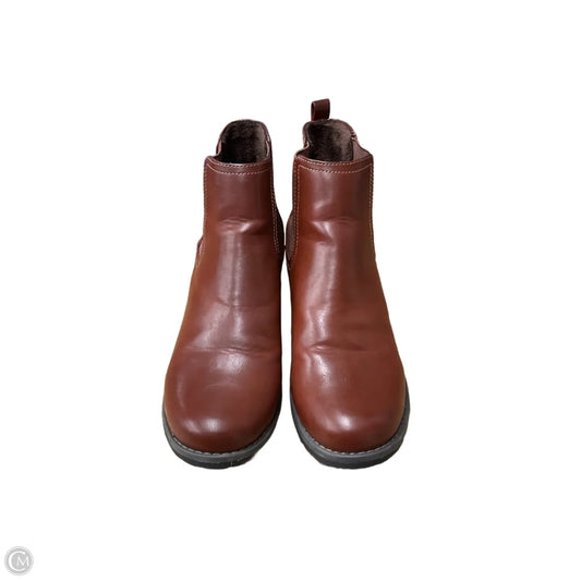 Boots Ankle Heels By Eastland In Brown, Size: 10