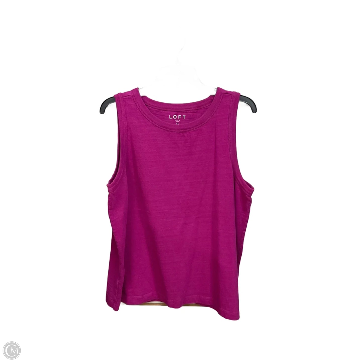 Top Sleeveless Basic By Loft In Purple, Size: Xl