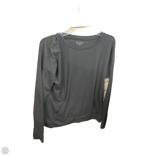 Top Long Sleeve Basic By Athleta In Black, Size: M