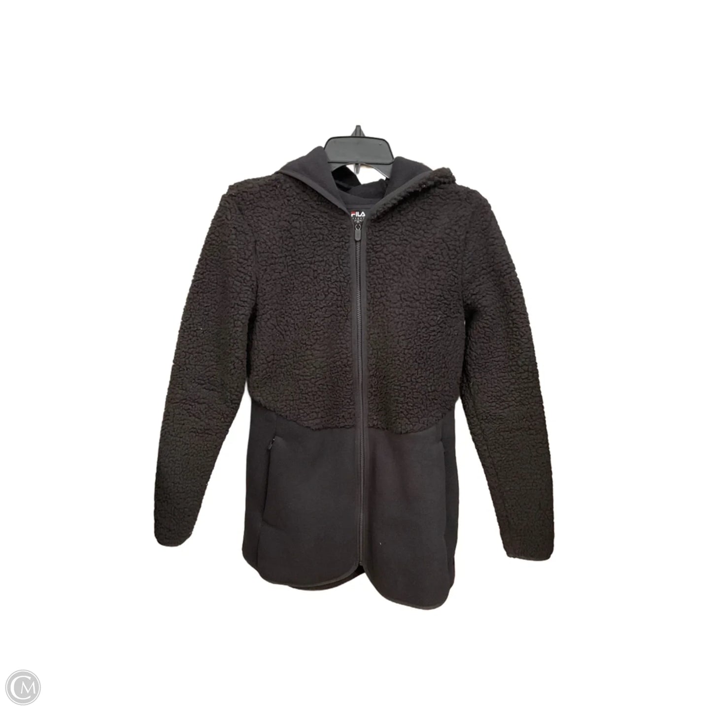 Jacket Faux Fur & Sherpa By Fila In Black, Size: Xs