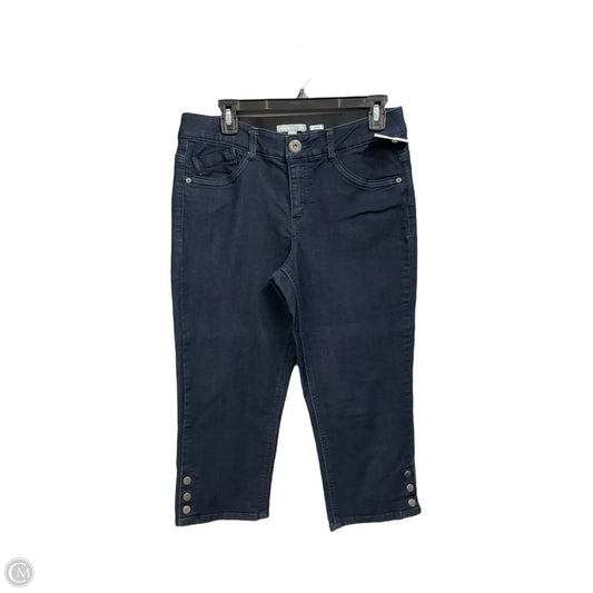 Capris By Dana Buchman In Blue Denim, Size: 8