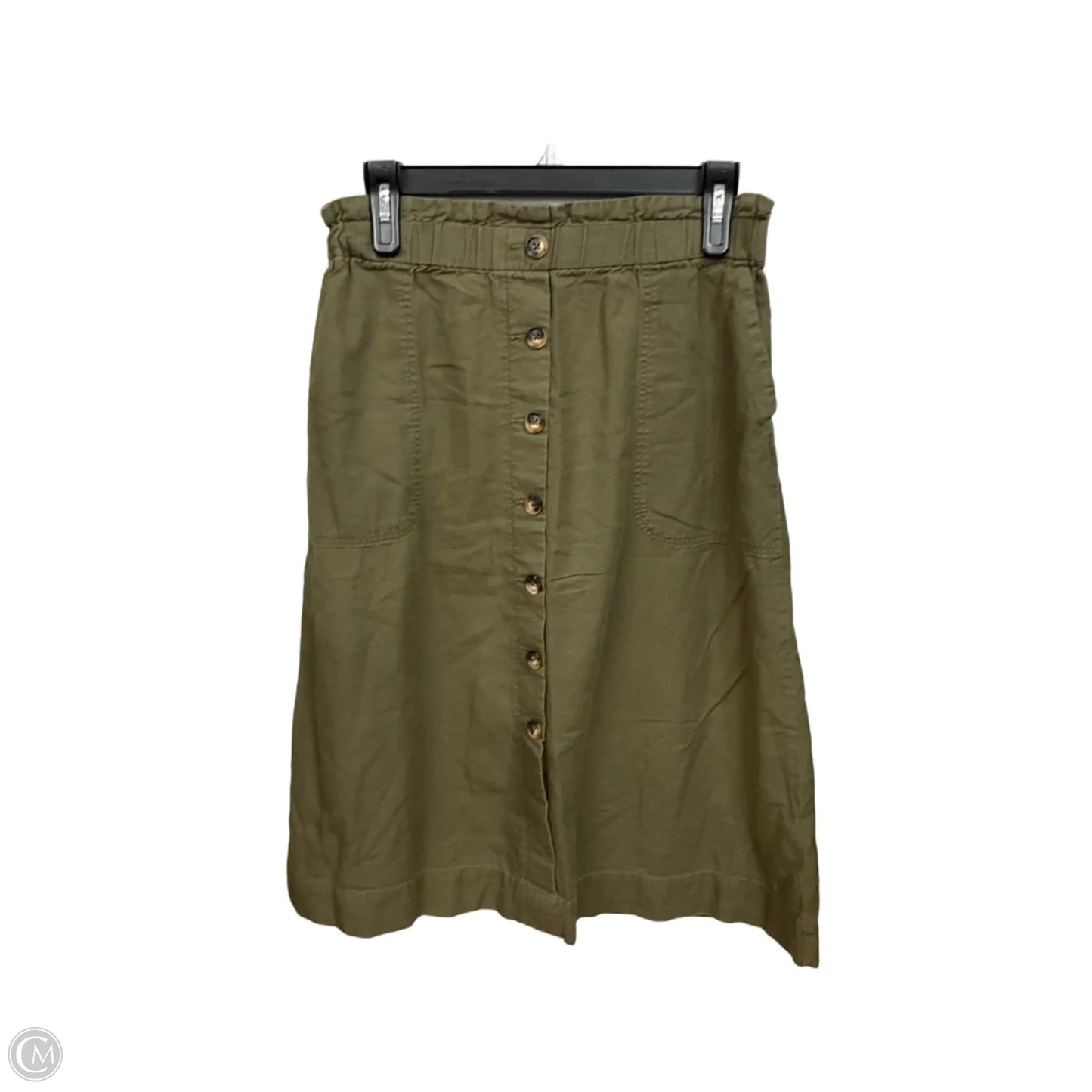 Skirt Midi By Madewell In Green, Size: 4