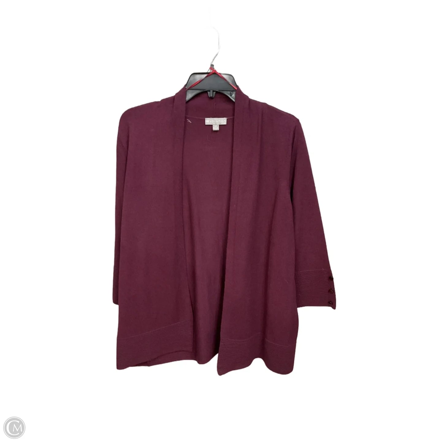 Cardigan By Evolution In Maroon, Size: Lp