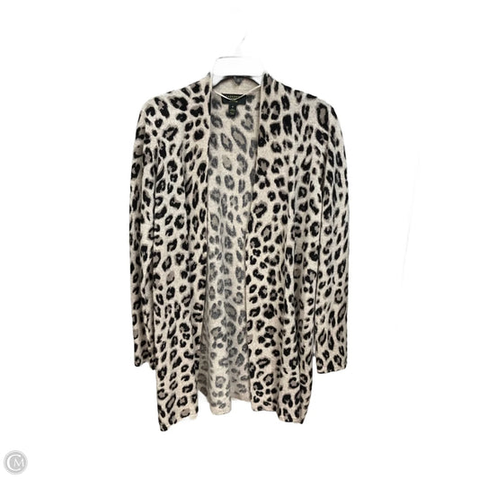 Cardigan By Charter Club In Animal Print, Size: M