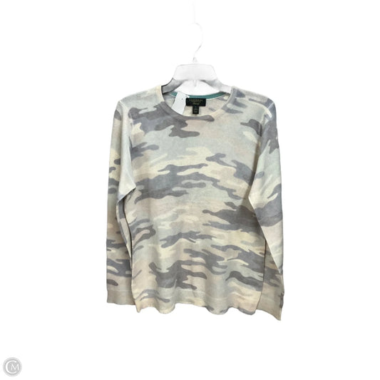 Top Long Sleeve By Charter Club In Camouflage Print, Size: L