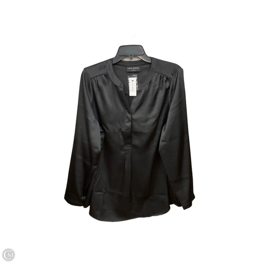 Blouse Long Sleeve By Lane Bryant In Black, Size: 1x