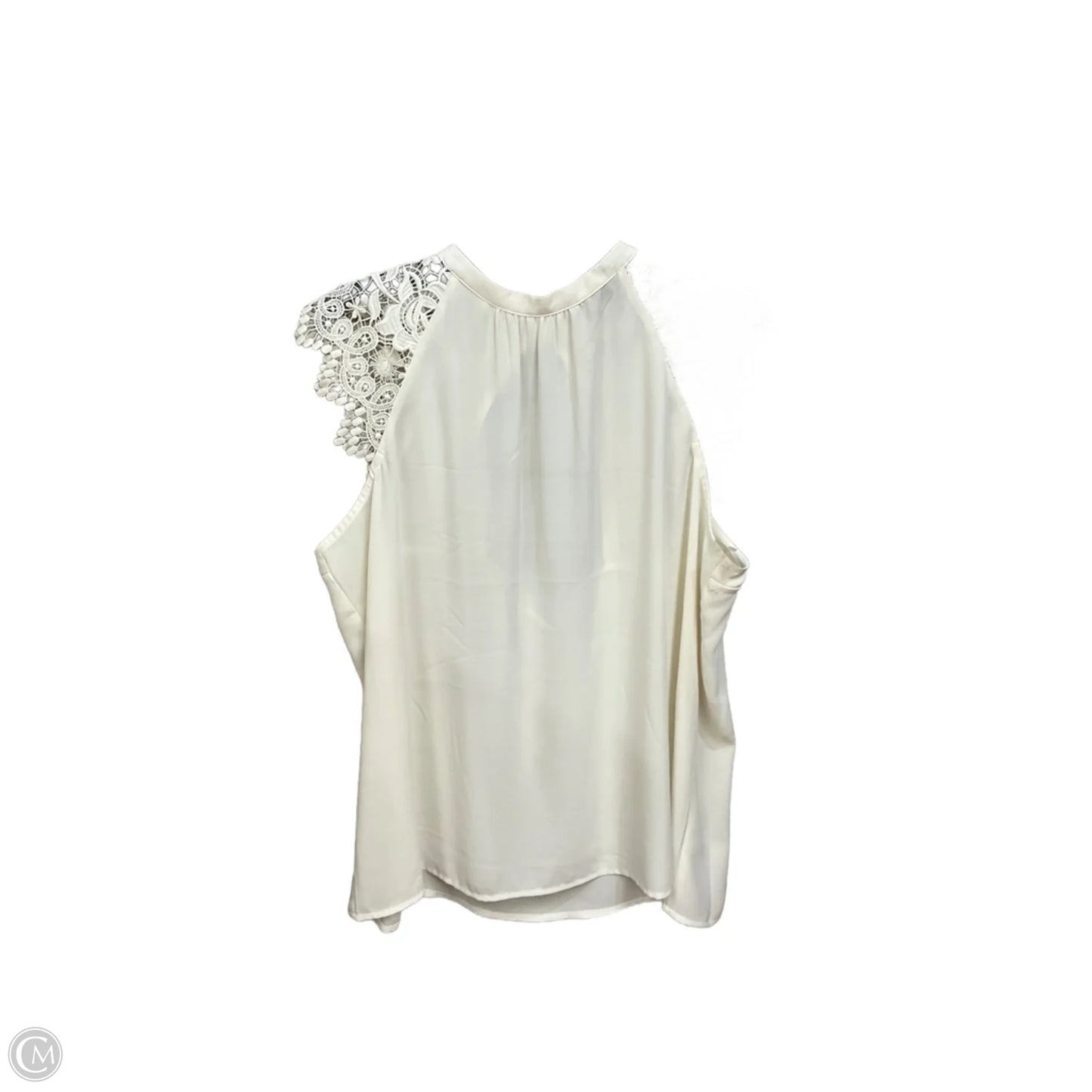 Blouse Sleeveless By Express In Ivory, Size: Xl