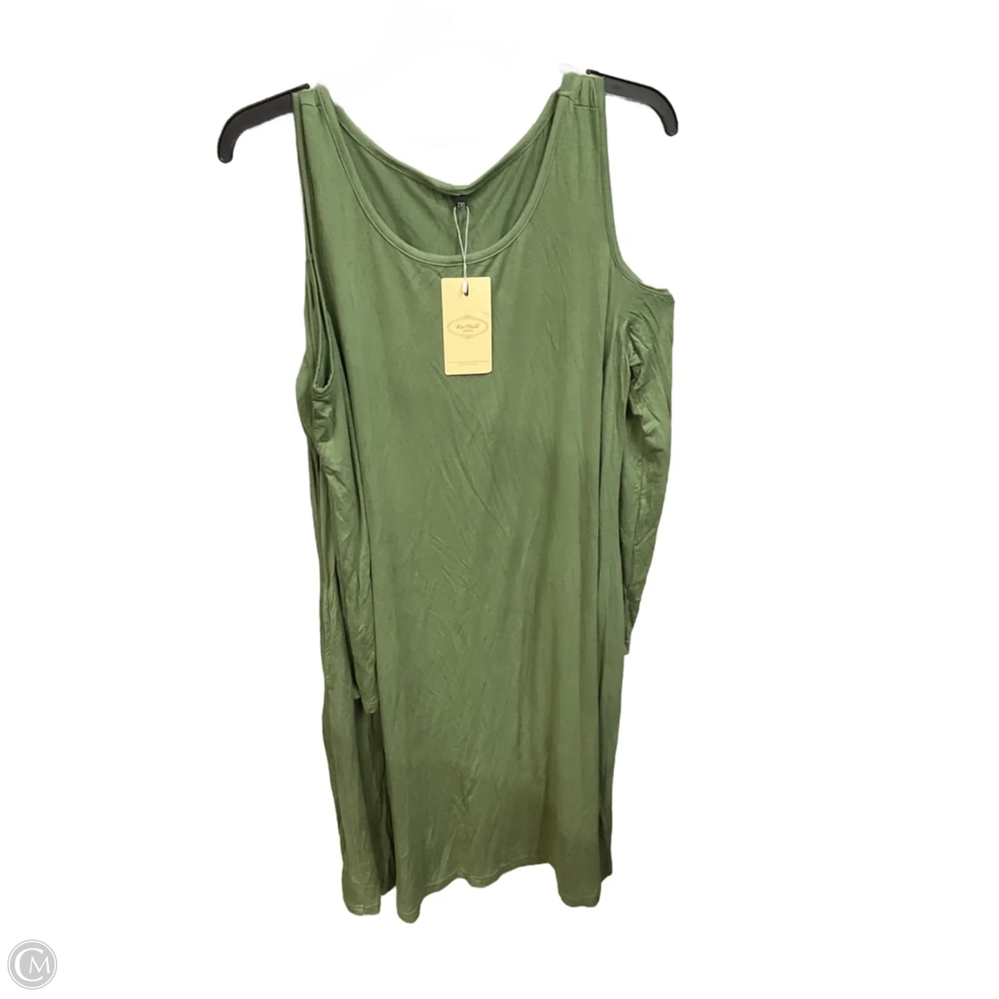 Dress Casual Midi By Clothes Mentor In Green, Size: 2x