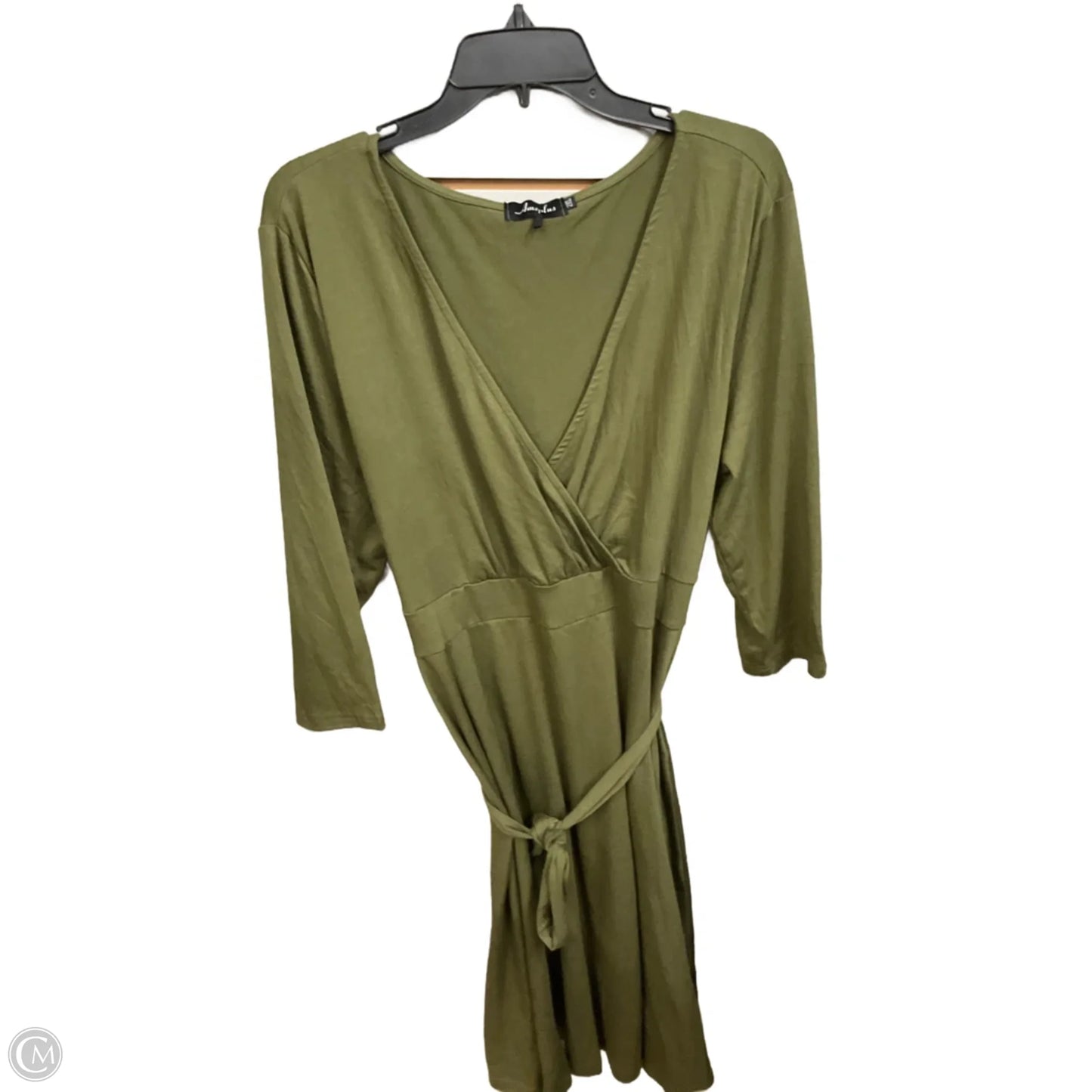 Dress Casual Midi By Clothes Mentor In Green, Size: 2x