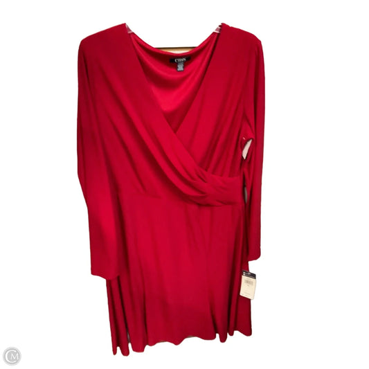 Dress Casual Short By Chaps In Red, Size: Xl