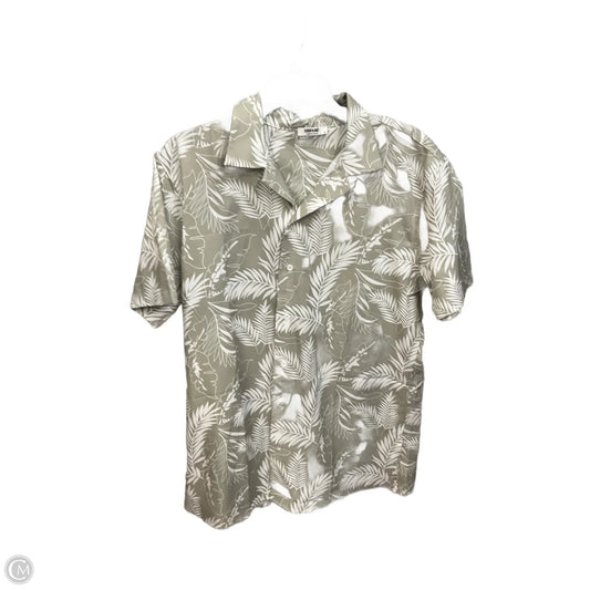 Blouse Short Sleeve By Clothes Mentor In Tropical Print, Size: M