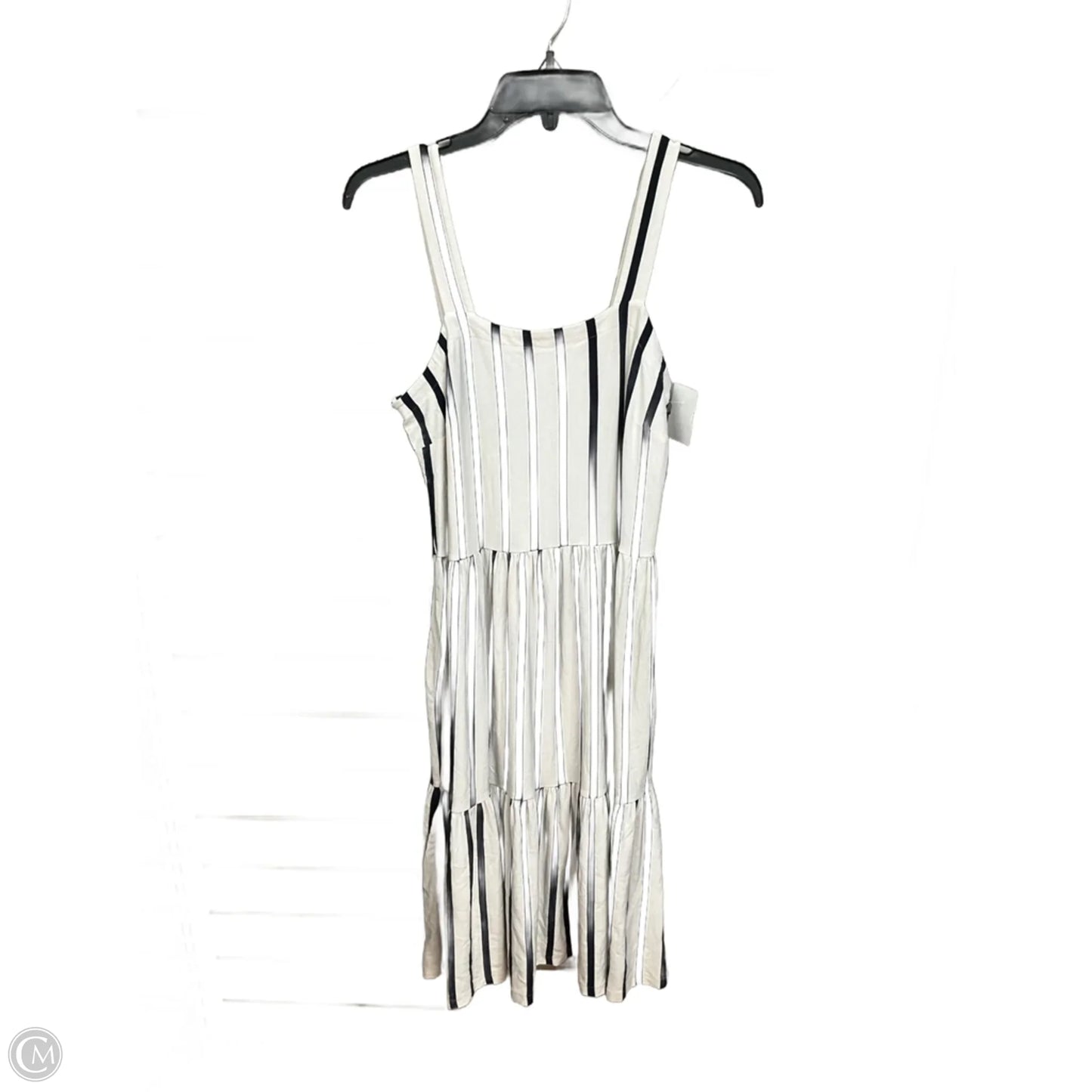 Dress Casual Midi By Loft In Striped Pattern, Size: S