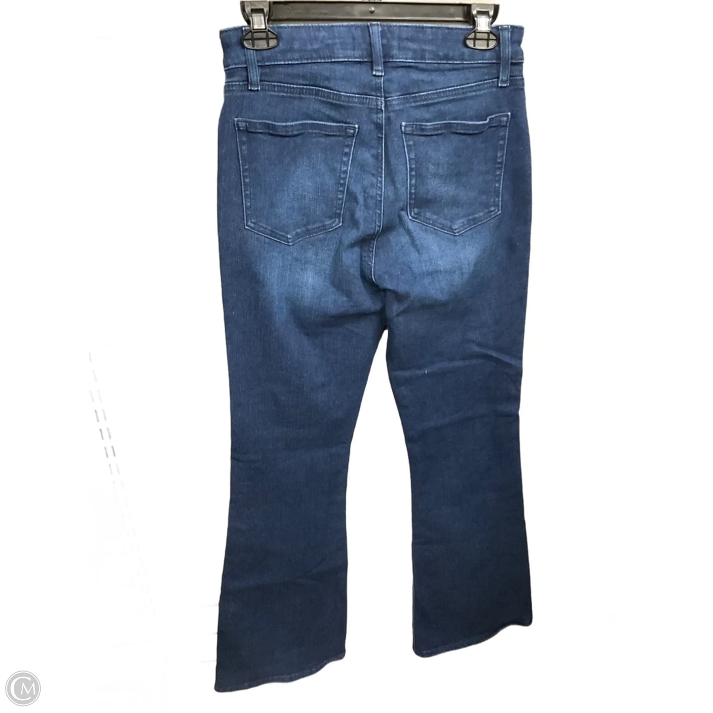 Jeans Flared By Loft In Blue Denim, Size: 4