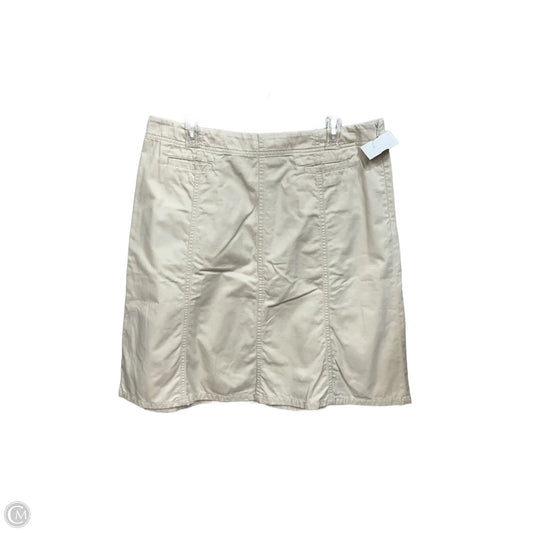 Skirt Midi By Eddie Bauer In Cream, Size: 14