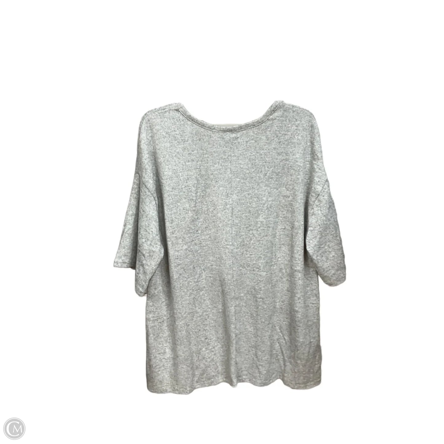 Top Long Sleeve Basic By Lane Bryant In Grey, Size: 2x
