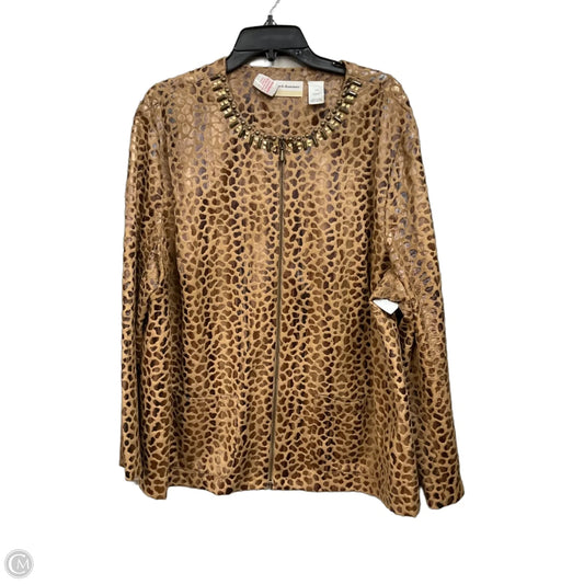 Jacket Other By Alfred Dunner In Animal Print, Size: 3x