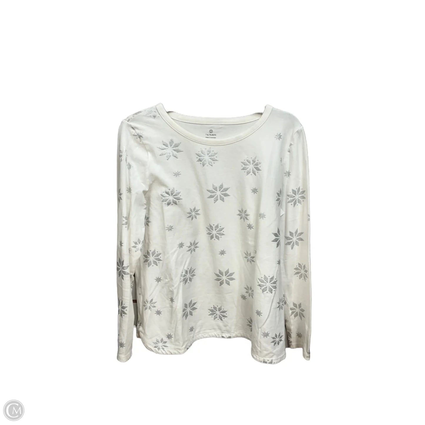 Top Long Sleeve By Talbots In White, Size: Lp