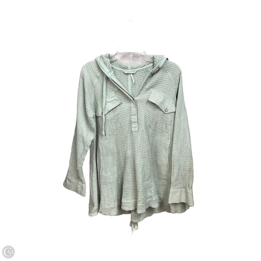 Tunic Long Sleeve By Free People In Green, Size: Xs