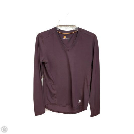 Top Long Sleeve Basic By Carhartt In Purple, Size: S