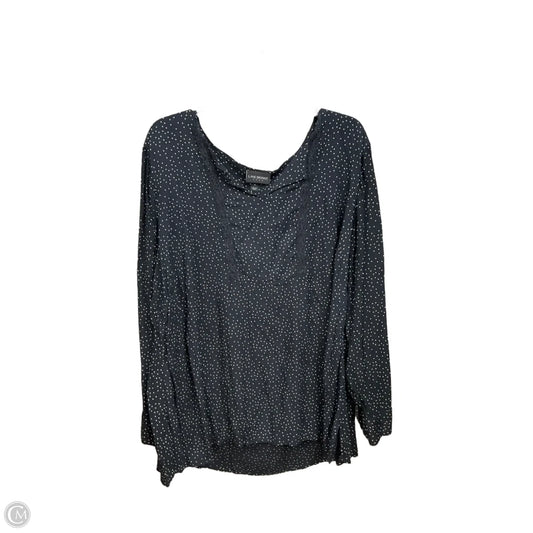 Top Long Sleeve By Lane Bryant In Polkadot Pattern, Size: 4x