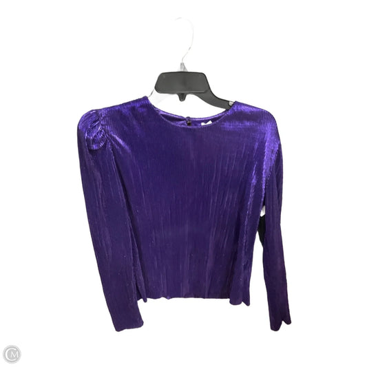 Top Long Sleeve Basic By Cmc In Purple, Size: S