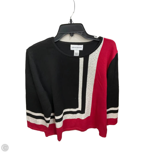 Top Long Sleeve By Alfred Dunner In Multi-colored, Size: L